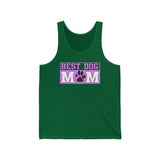 Best Dog Mom Paw Print Tank Top  Tank Top