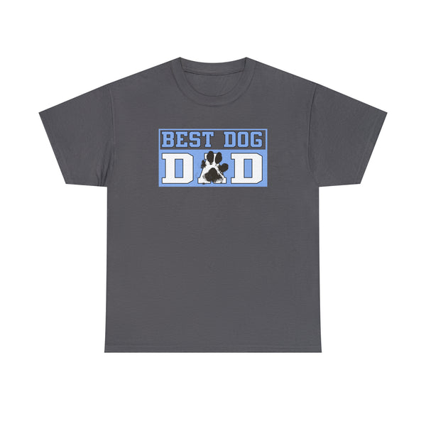 Best Dog Dad Paw Print Shirt