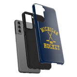 Vintage Michigan Hockey Tough iPhone and Samsung Galaxy Cases  Phone Case