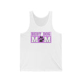 Best Dog Mom Paw Print Tank Top  Tank Top