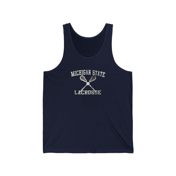 Michigan State Lacrosse Tank Top Sleeveless Top Singlet  Tank Top