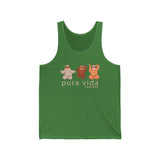 Costa Rica Sloths Tank Top Sleeveless Top Singlet (option 1)  Tank Top
