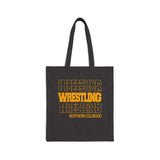 Northern Colorado Wrestling in Modern Stacked Lettering Canvas Tote Bag  Bags