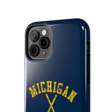 Vintage Michigan Hockey Tough iPhone and Samsung Galaxy Cases  Phone Case