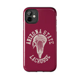 Vintage Arizona State Lacrosse with Stick Head Graphic Tough iPhone and Samsung Galaxy Cases  Phone Case