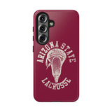Vintage Arizona State Lacrosse with Stick Head Graphic Tough iPhone and Samsung Galaxy Cases  Phone Case