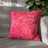 Pink Batik Circles Pillowcase