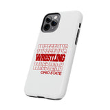Wrestling Ohio State in Modern Stacked Lettering Tough iPhone and Samsung Galaxy Cases  Phone Case