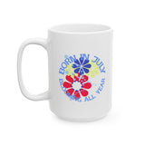 Born In July Blooming All Year Ceramic Mug  Mug