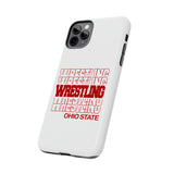 Wrestling Ohio State in Modern Stacked Lettering Tough iPhone and Samsung Galaxy Cases  Phone Case