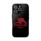 Wrestling Miami with Red Wrestling Graphic Tough Phone Cases