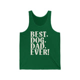 Best Dog Dad Ever Text Tank Top  Tank Top
