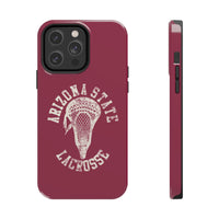 Vintage Arizona State Lacrosse with Stick Head Graphic Tough Phone Cases