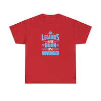 Legends Are Born In November with King's Crown T-Shirt