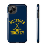 Vintage Michigan Hockey Tough iPhone and Samsung Galaxy Cases  Phone Case