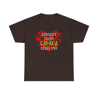 Someone From Canada Loves Me with Love Hearts T-Shirt
