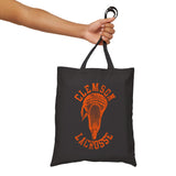 Clemson Lacrosse Vintage Lacrosse Stick Canvas Tote Bag