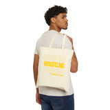 Oregon Wrestling in Modern Stacked Lettering Canvas Tote Bag  Bags
