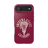 Vintage Arizona State Lacrosse with Stick Head Graphic Tough iPhone and Samsung Galaxy Cases  Phone Case