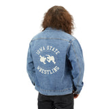 Iowa State Wrestling Logo Denim Jacket