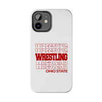 Wrestling Ohio State in Modern Stacked Lettering Tough Phone Cases