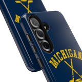 Vintage Michigan Hockey Tough iPhone and Samsung Galaxy Cases  Phone Case