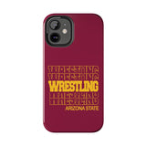 Wrestling Arizona State in Modern Stacked Lettering Tough Phone Cases