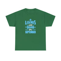 Legends Are Born In September with King's Crown T-Shirt