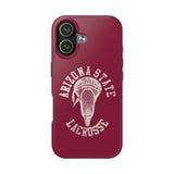 Vintage Arizona State Lacrosse with Stick Head Graphic Tough iPhone and Samsung Galaxy Cases  Phone Case