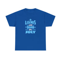 Legends Are Born In July with King's Crown T-Shirt