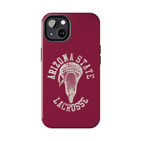 Vintage Arizona State Lacrosse with Stick Head Graphic Tough Phone Cases