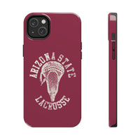 Vintage Arizona State Lacrosse with Stick Head Graphic Tough Phone Cases