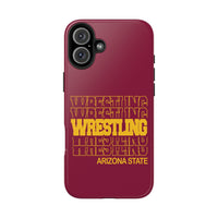 Wrestling Arizona State in Modern Stacked Lettering Tough Phone Cases