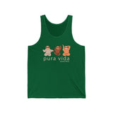 Costa Rica Sloths Tank Top Sleeveless Top Singlet (option 1)  Tank Top