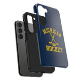 Vintage Michigan Hockey Tough iPhone and Samsung Galaxy Cases  Phone Case
