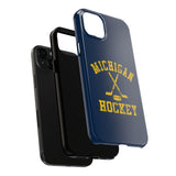 Vintage Michigan Hockey Tough iPhone and Samsung Galaxy Cases  Phone Case