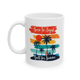 Born In August Built For Summer Ceramic Mug  Mug