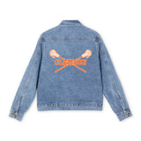 Clemson Lacrosse LAX Sticks Denim Jacket