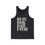 Best Dog Dad Ever Text Tank Top