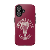 Vintage Arizona State Lacrosse with Stick Head Graphic Tough Phone Cases