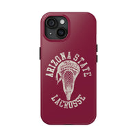 Vintage Arizona State Lacrosse with Stick Head Graphic Tough Phone Cases