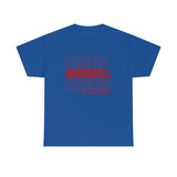 Baseball Alabama in Modern Stacked Lettering T-Shirt