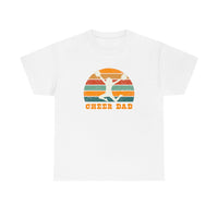 Cheer Dad with Vintage Sunset and Cheerleader T-Shirt
