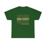 Cross Country Grandma in Modern Stacked Lettering T-Shirt