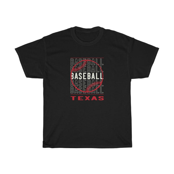 Baseball Texas with Baseball Graphic T-Shirt T-Shirt with free shipping - TropicalTeesShop