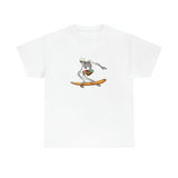 Skeleton Skateboard Riding A Vintage Skate Deck Graphic T-Shirt