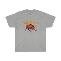 Texas with Longhorn Bull T-Shirt