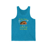 Funny Fitness Taco In My Mouth Tank Top Men or Women