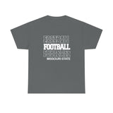 Football Missouri State in Modern Stacked Lettering