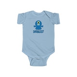 Snuggles with Cute Blue Monster Baby Onesie Infant Toddler Bodysuit for Boys or Girls